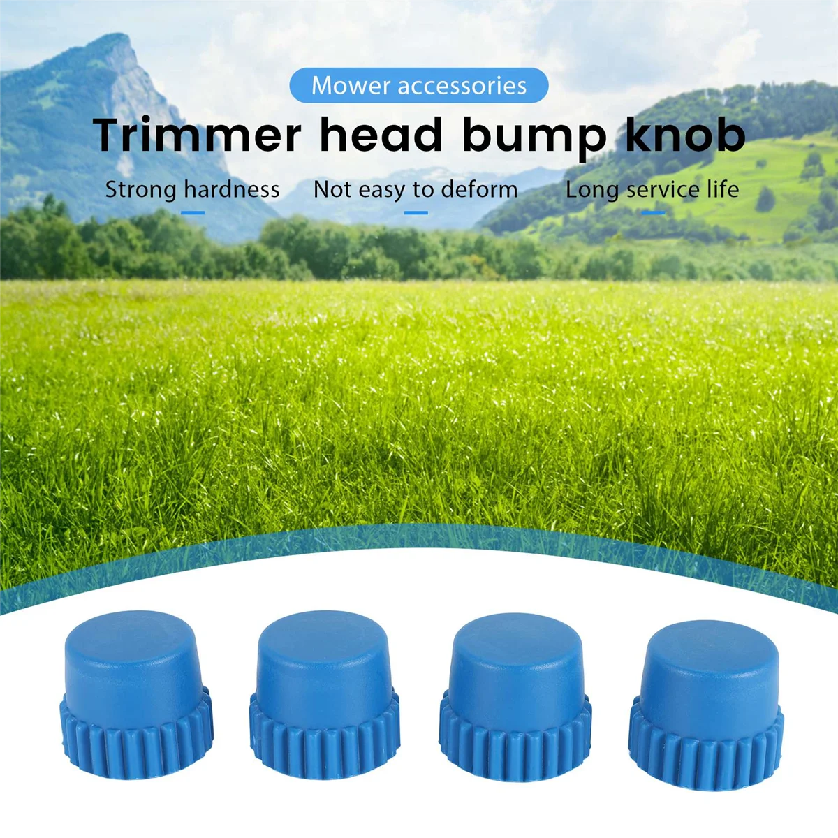 537338701หัวทริมเมอร์หัวบัมพ์ลูกบิดเข้ากันได้กับหัวทริมเมอร์สาย T25 Husqvarna (4แพ็ค)