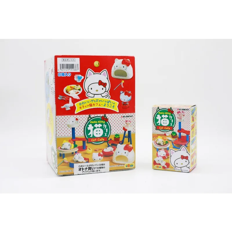 RE-MENT Hello Kitty KT Cat Cafe Blind Box Toys Miniature Action Figures Doll Model Toys Collection Ornaments view 3