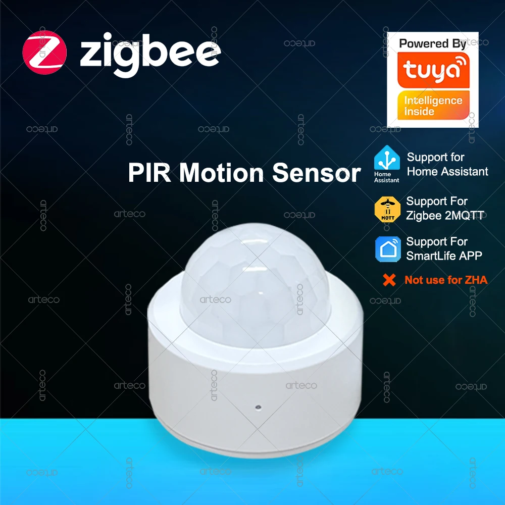 

Мини PIR датчик движения Tuya Zigbee, инфракрасный детектор движения человека, охранная сигнализация, работа с умной жизнью, Zigbee2MQTT, нужен шлюз