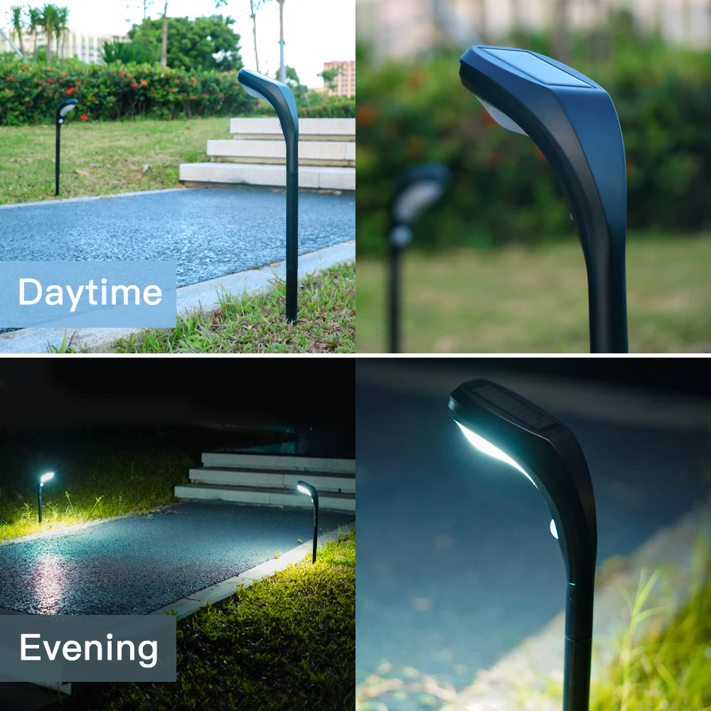 Luces solares para exteriores con Sensor, lámpara LED para camino, iluminación de paisaje impermeable, luz de Camino para decoración de jardín, lámpara de entrada de patio