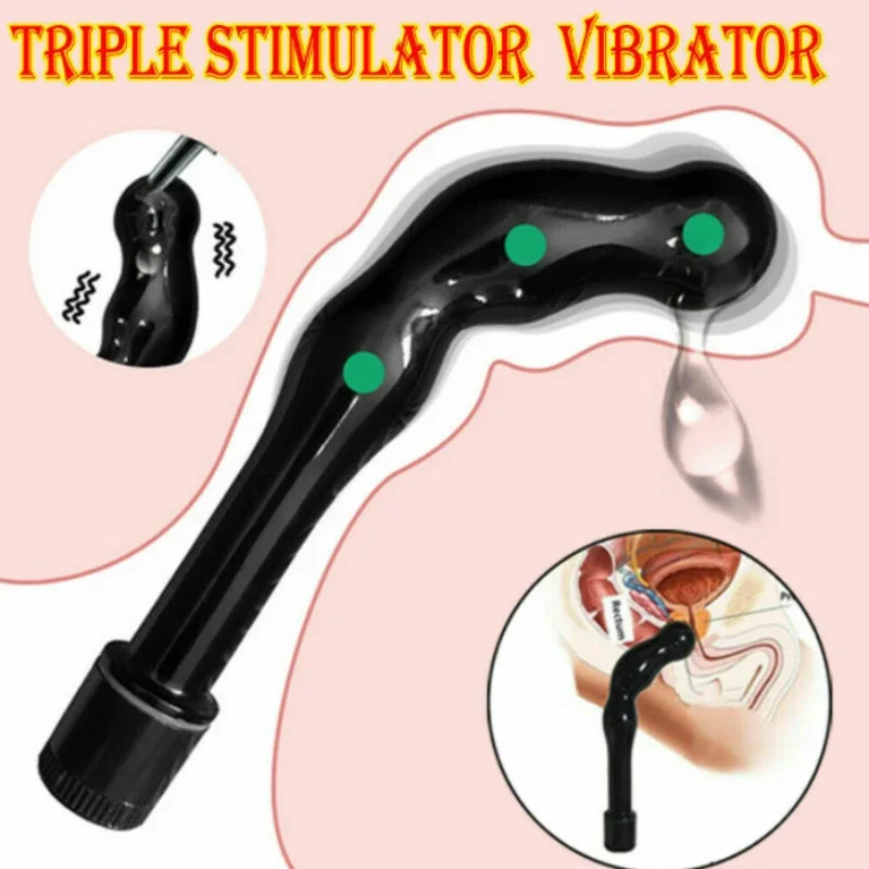 Male Prostate Massager Anal Butt Plug Vibrators for Men Gay Buttplug Stimulator Masturbator G-Spot Dildo Vibrator for Women