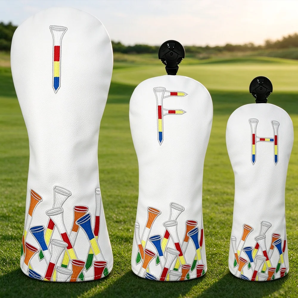 Golf Tees - Set Sarung Kepala Stik Golf dengan