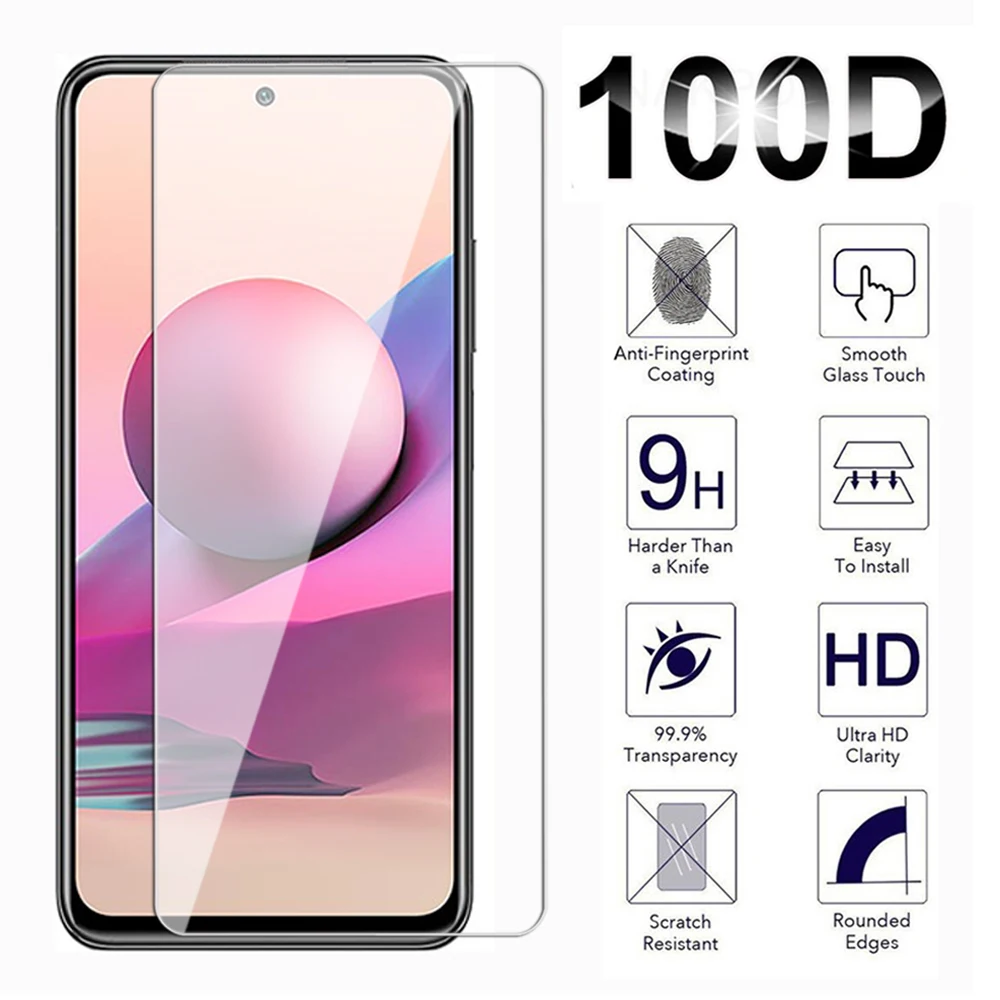 Tempered Glass For xiaomi Redmi Note 10 lite Pro Max 4G 5G A1 A2PlusScreen Protector for Redmi 10A 10C 10S 10T 4G 5G glass Film