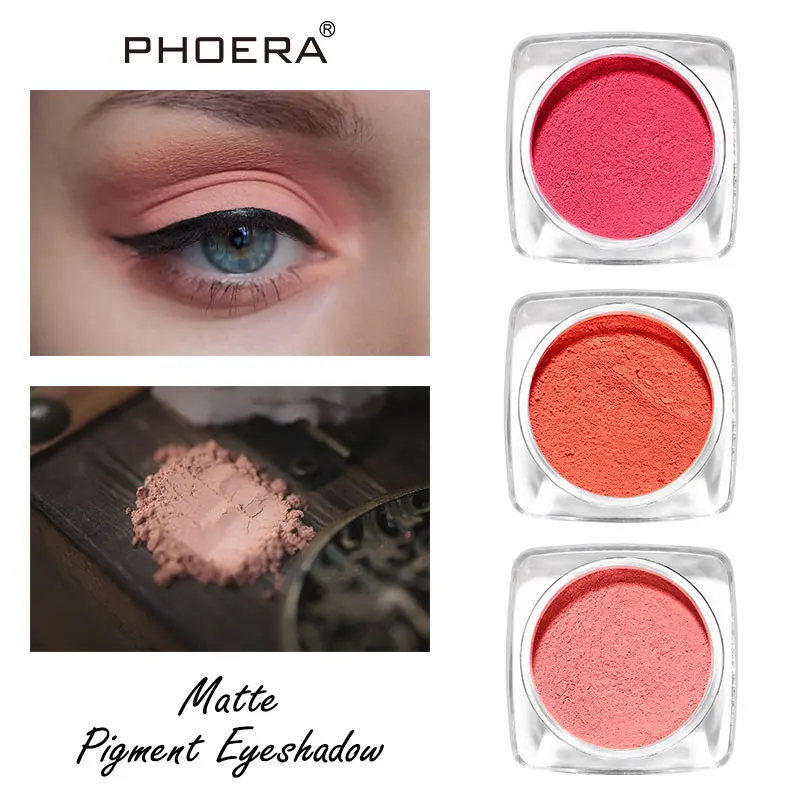 【 3pcs-20% off 】 phoera 12-Farben matt Lidschatten Puder Samt glatten Lidschatten lang anhaltende wasserdichte Augen Make-up einzelne Palette