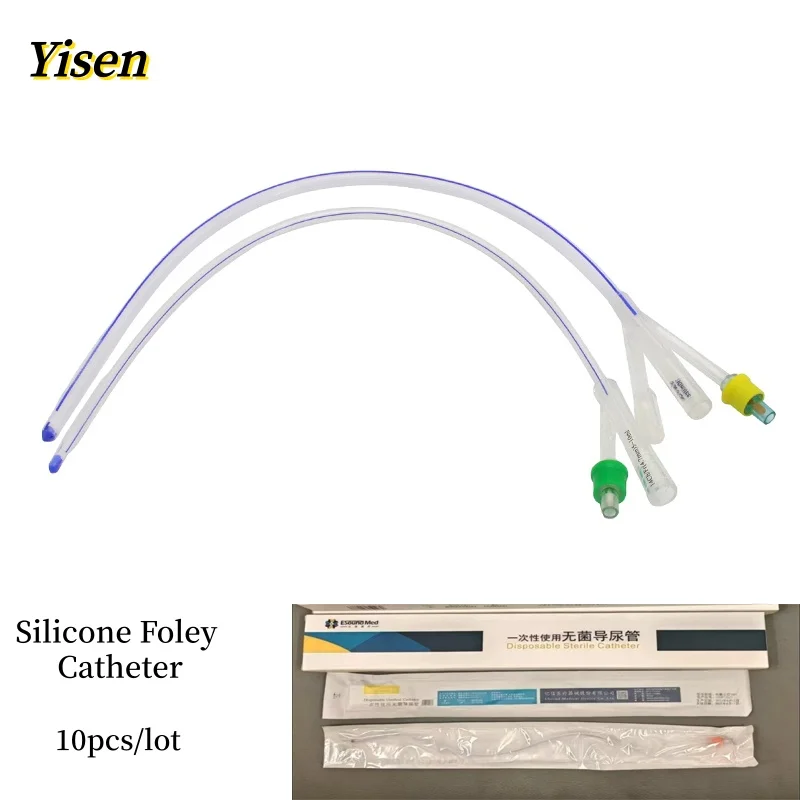

10pcs/lot Disposable Sterile 2 Way Silicone Foley Catheter Urinary Catheter with Balloon