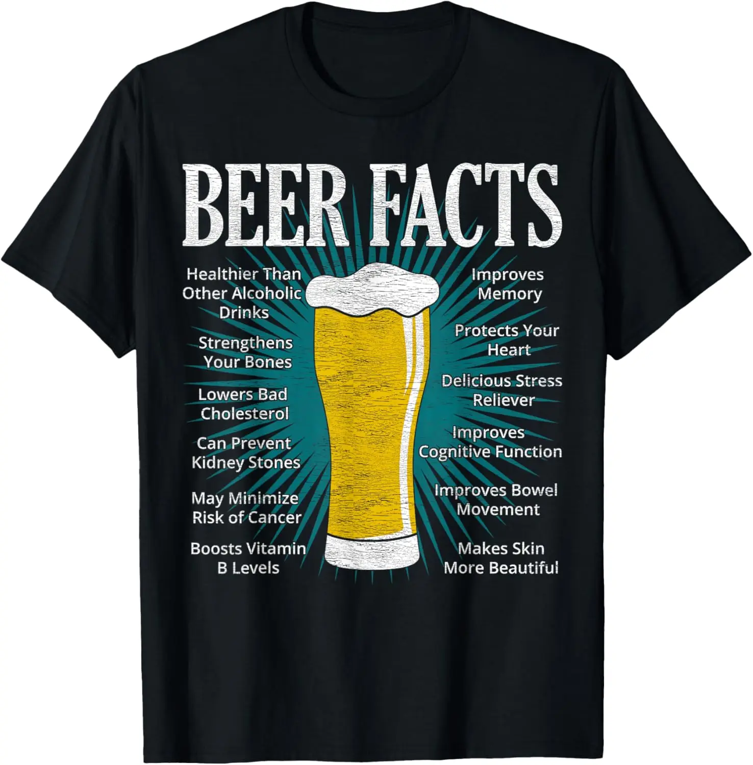 

Забавная футболка Beer Facts Beer Lover
