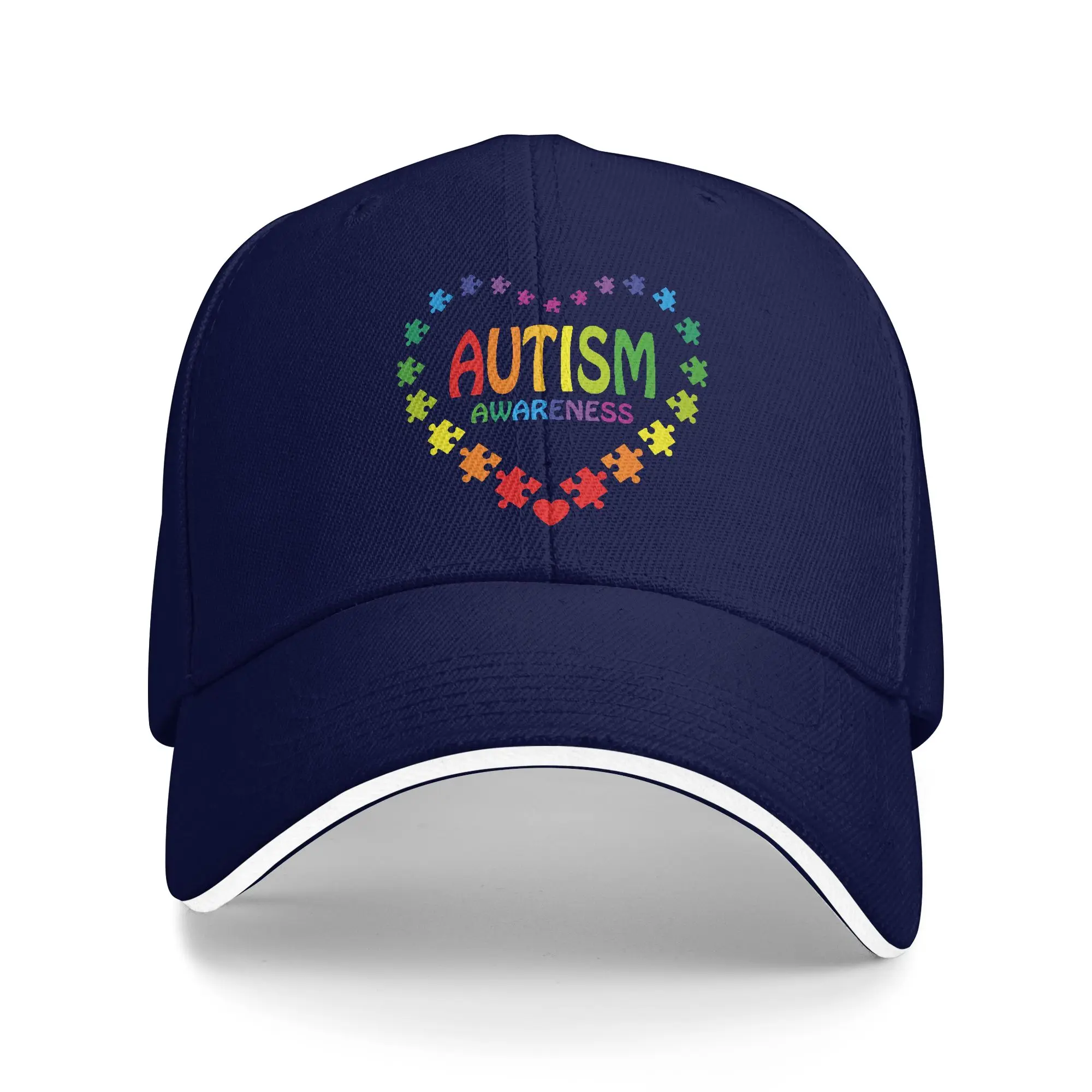 Autism Awareness 2 April 2026 Autism Cute Autistic Baseball Cap  y2k Cute Trucker Hat Summer Men Adult Running Baseball Caps
