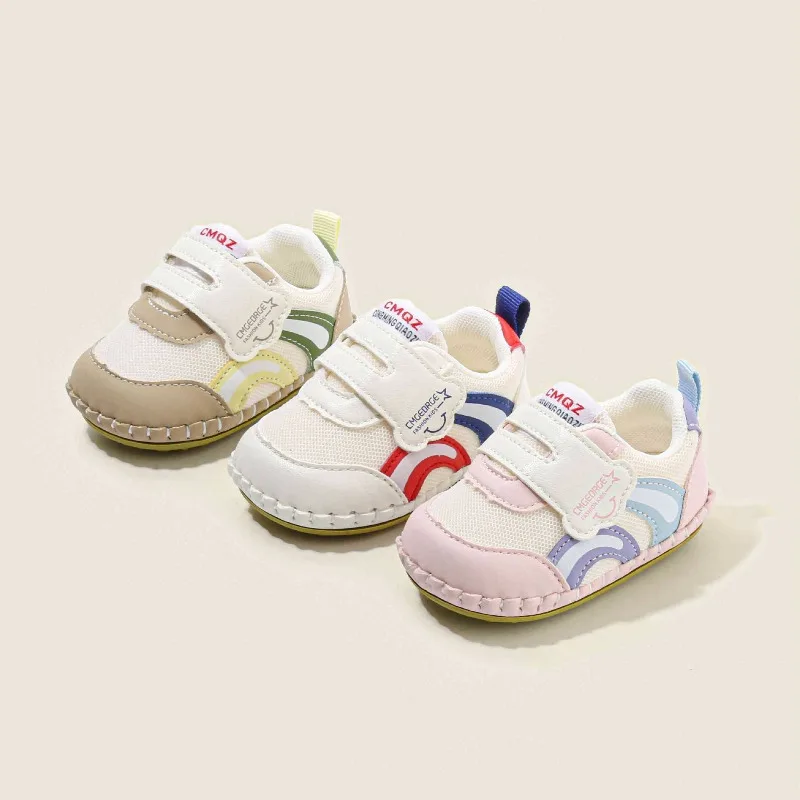 

Товары для новорожденных, брендовые детские кроссовки, осень 2022, новая детская обувь с цветными блоками, детская прогулочная обувь на мягкой подошве, нескользящая детская обувь для младенцев