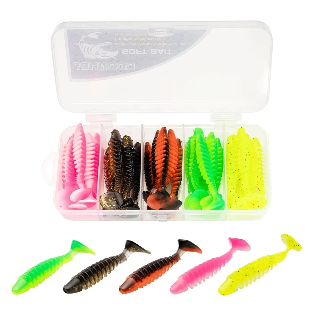 

Soft Lures 30pcs/Lot Worms Baits 4.5CM 1.3G Artificial Swimbaits Jigging Wobblers Fishing Lures For Bass Carp Tackle