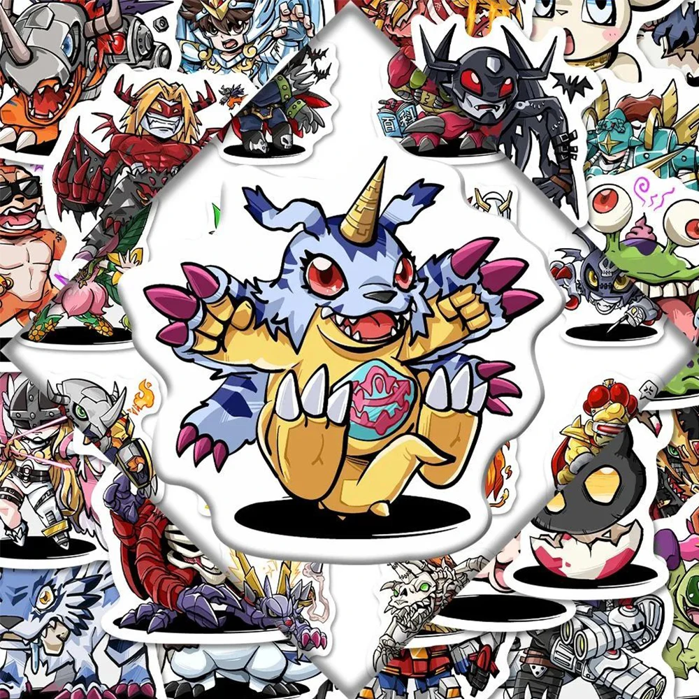 10/30/50PCS Cool Digimon Anime Stickers for Kid Toy DIY Graffiti Skateboard Laptop Luggage Car Classic Cartoon Waterproof Declas