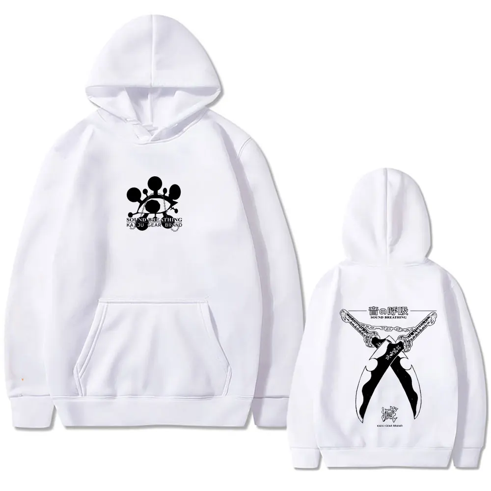 Anime Demon Slayer Hoodie Manga Lovers Uzui Tengen Print Sweatshirt Men Women Casual High Quality Fleece Cotton Hooded Tracksuit