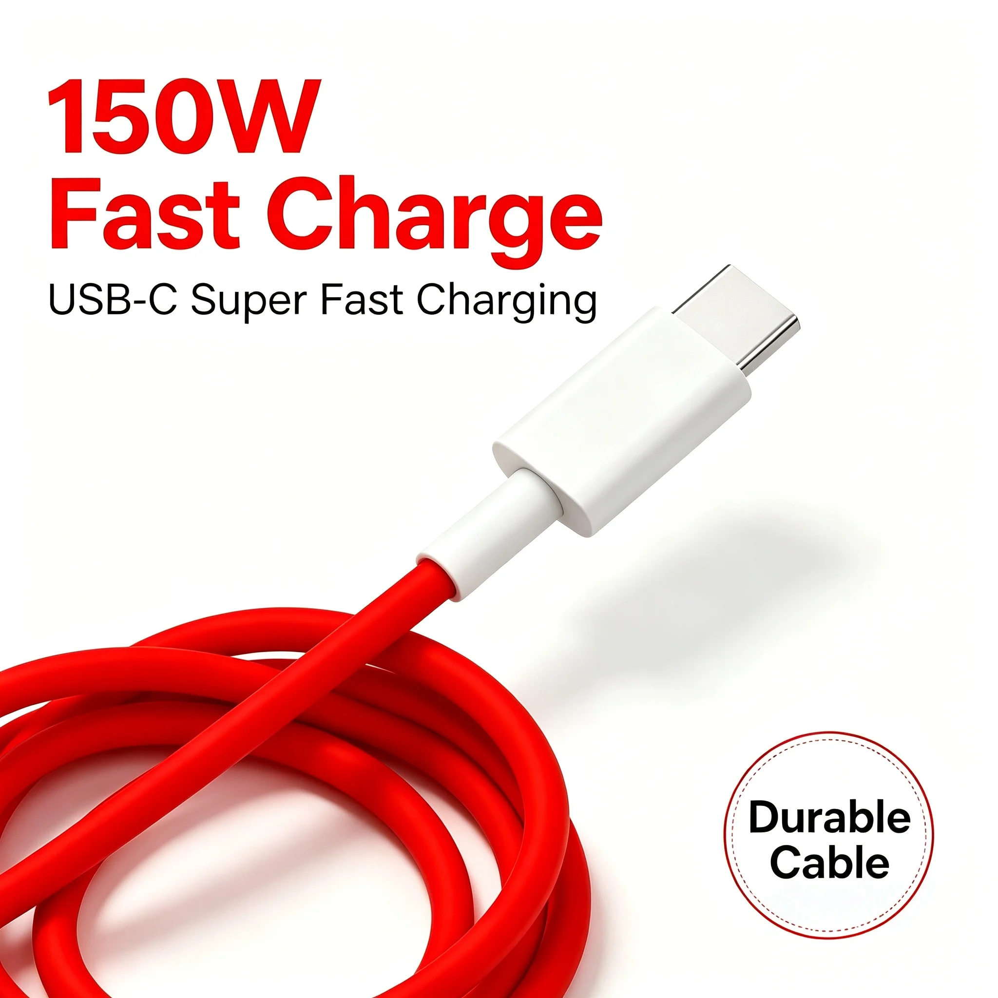 150W USB-C Super Fast Charge Type C Cable For OnePlus 9 9R 10 Pro 11 12 12R 13 13R 15 15R Nord 3 4 Lite 5 CE 2 OPPO Realme