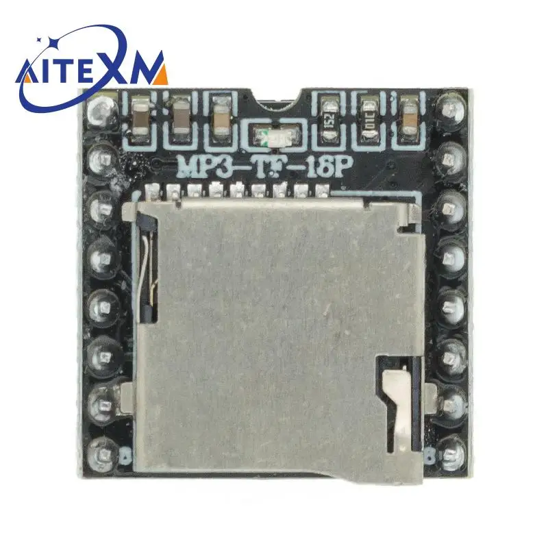 1/2 PCS Mini MP3 Player Module Board MP3 Audio Voice Decode Board For Arduino Supporting TF Card U-Disk IO/Serial Port/AD Player