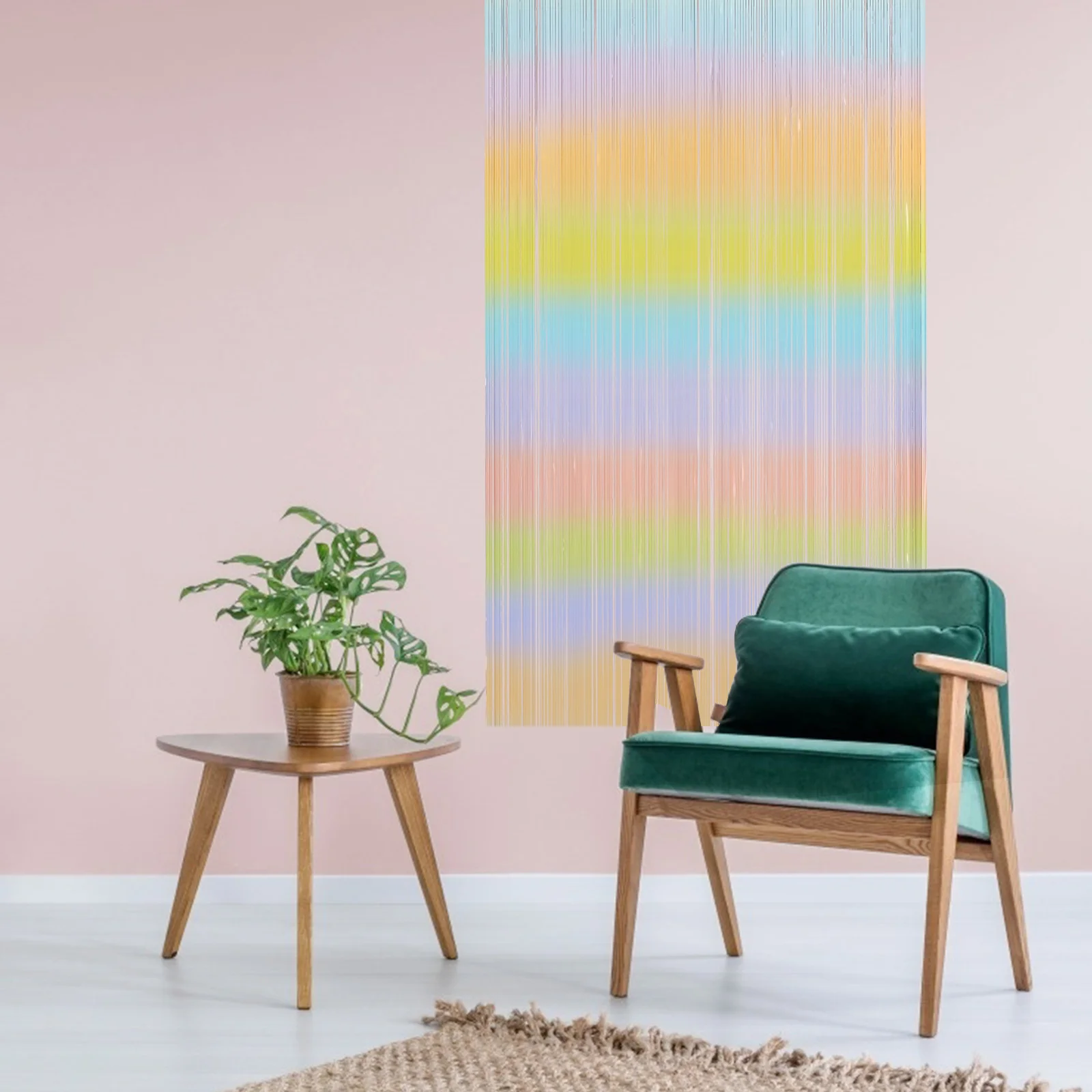 

2 Bags Rain Tinsel Curtains Party Backdrop Decorative Plastic Hanging Curtain Festival Room Wall Decor Birthday Wedding