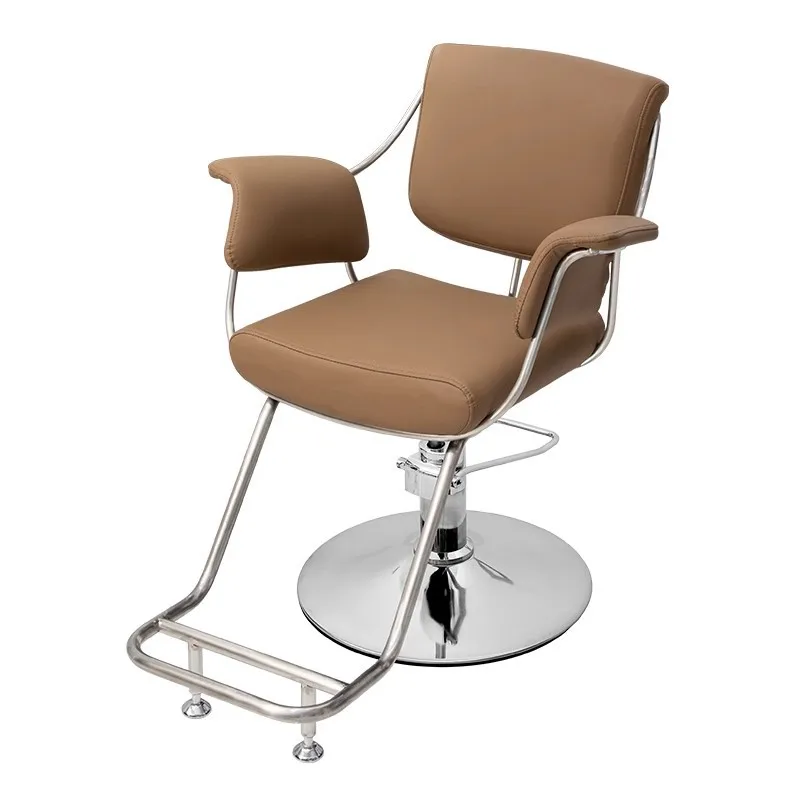 Internet celebrity barber shop chair hair salon special hair salon    light luxury simple stainless
