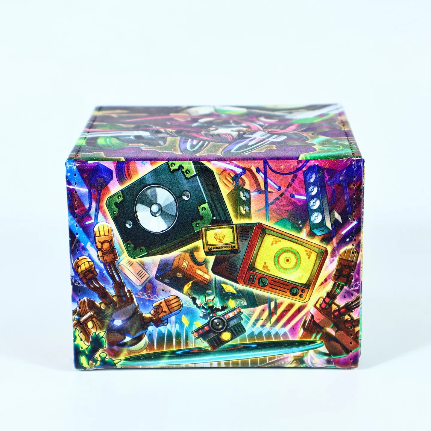 Fai da te fatto da sé Yu-Gi-Oh! Scatola portaoggetti per carte Killer Melody Remix Scatola protettiva per carte da collezione in pelle Ygo Giocattolo regalo per carte anime