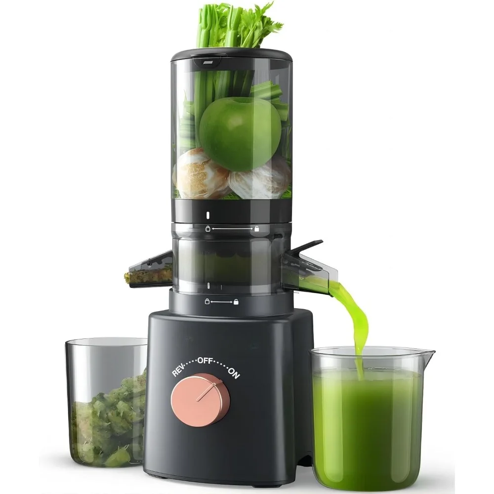 

Juicer Machine with Easy To Clean, 4.25'' Large Feeding Chute Can Fit Whole Fruits Vegetables, High Juice