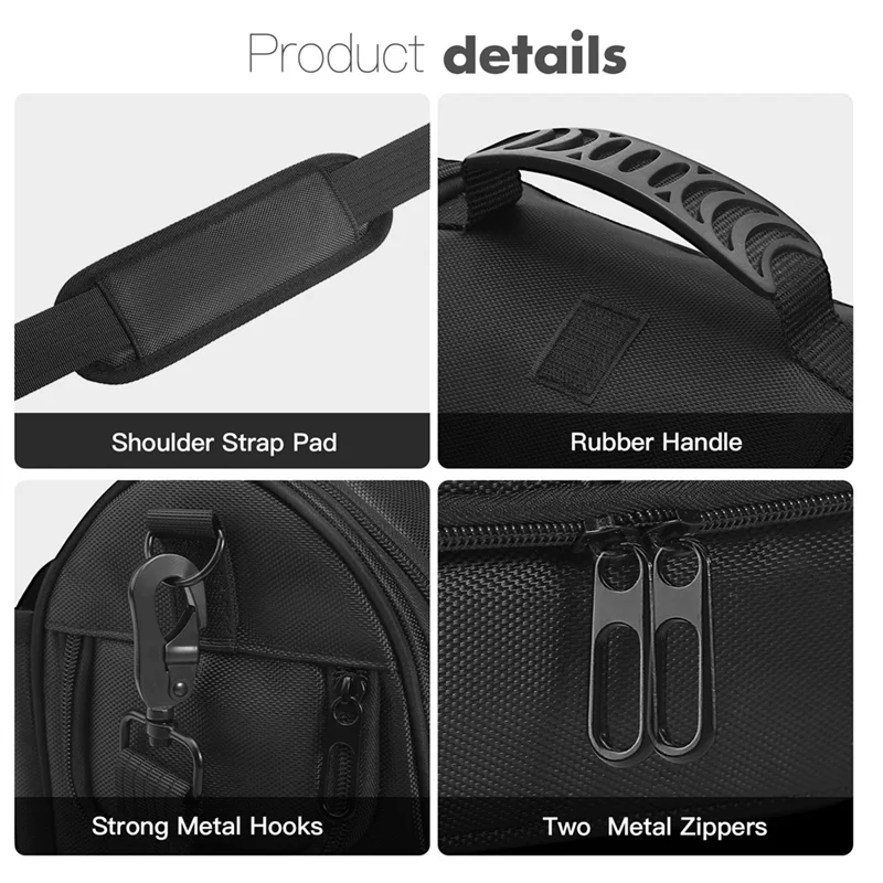 B27B Portable Power Station Carrying Case For Anker 521 For AR-02 Waterproof Travel Bag With Anti-Drop Protection And Shoulder S