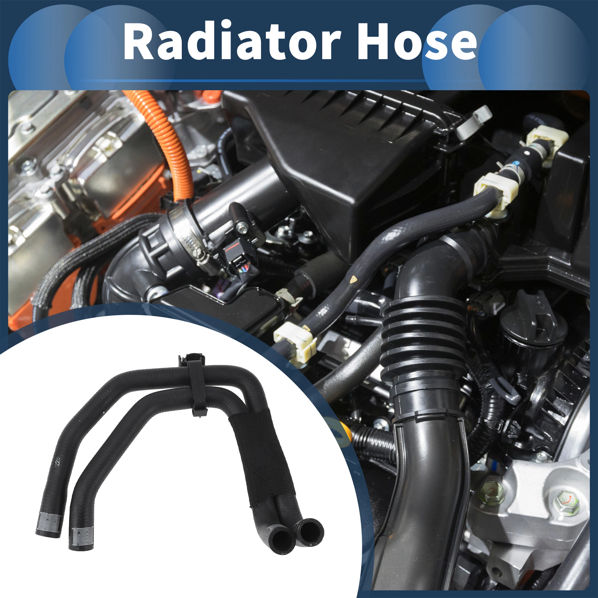 

UXCELL Radiator Hose Heater Hose No.7L8122073E for Audi Q7 3.0L 2011-2015 Black Rubber 1Pc Water Pipe on Water Pipe Good Sealing