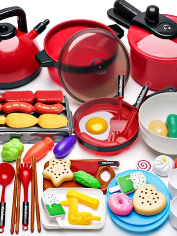 Children's simulated high fidelity cooking toys, home and school use chefs to pretend toy sets suitable for role-playing kitchen