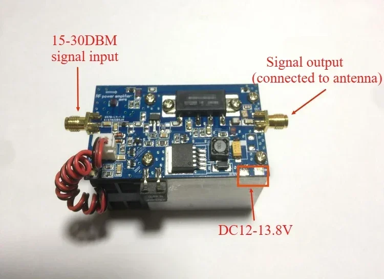 Low power input half duplex, data transmission, UHF , signal amplifier, RF amplifier