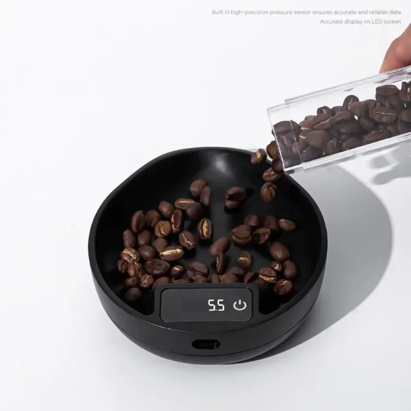 Coffee Electronic Scale Bean Tray Espresso LED Weighing 0.1 Gram ABS Electronic Coffee Scale High Precision Measuring Scale