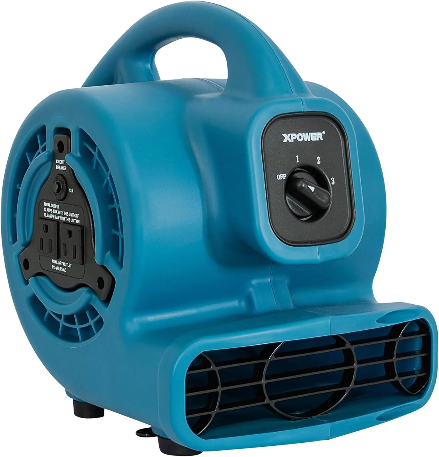 

Compact Air Mover for Water Damage Restoration, Carpet Drying, and Home Use - 138W, 600 CFM