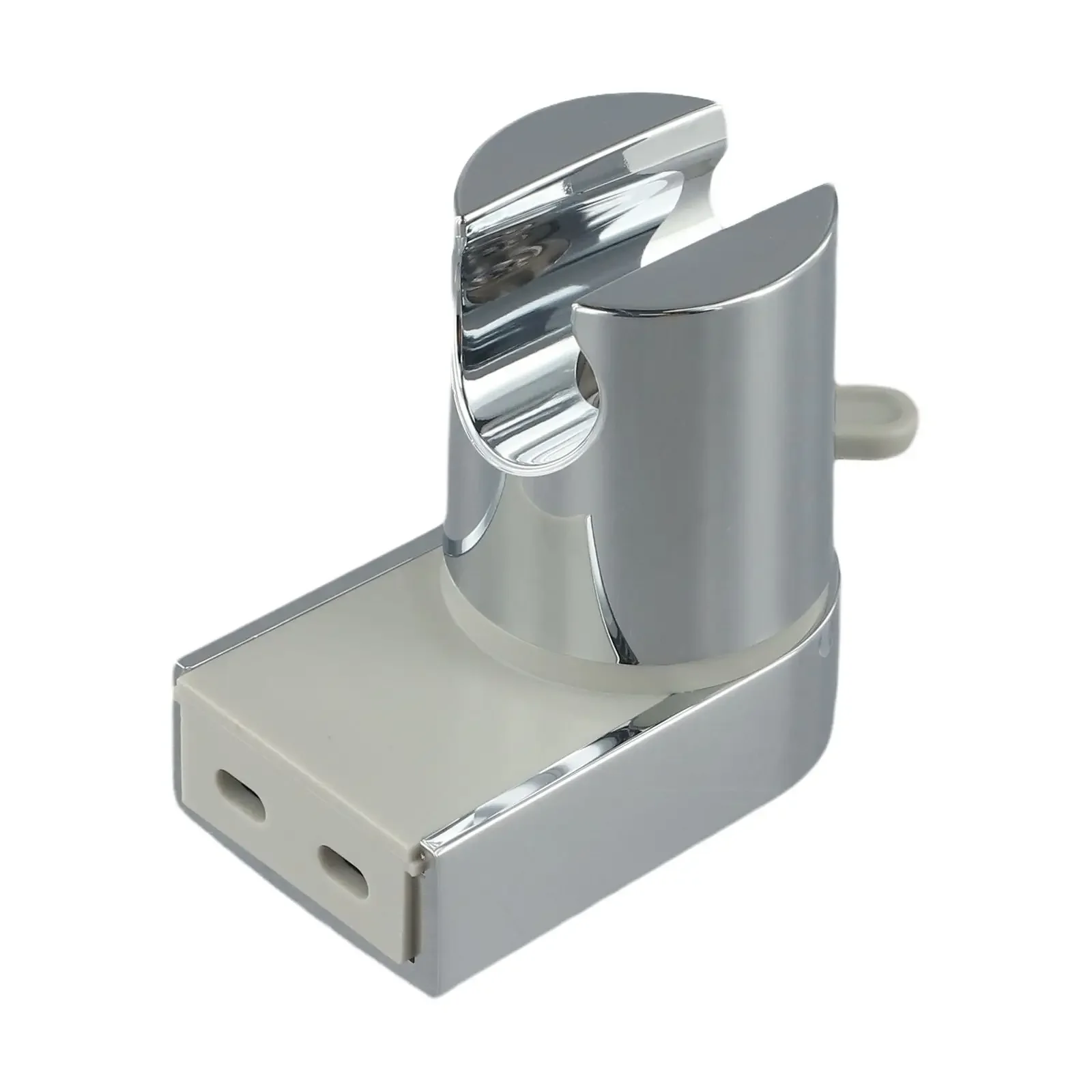 

Wall Mount Shower Bracket Bathroom For Handheld Shower Holder Chrome Finish Easy Install Strong ABS Plastic Construction