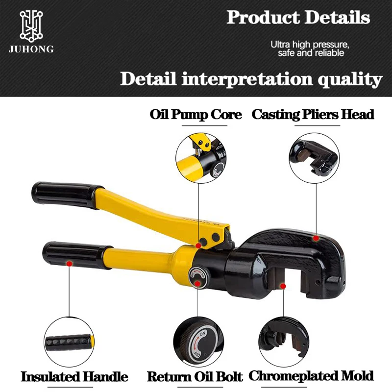 6-20 Ton Manual Hydraulic Steel Bar Shear,Hydraulic Cutter for 4-20mm Rebar,Industrial Reinforcement Cutter SC-12/16/22/25