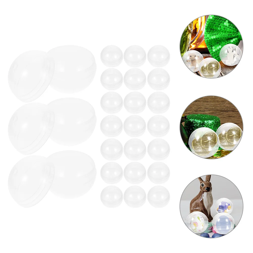 40 Pcs Packing Ball Round Gashapon Shell Gumball Machine Fillable Capsules Balls Plastic Twisting Plaything