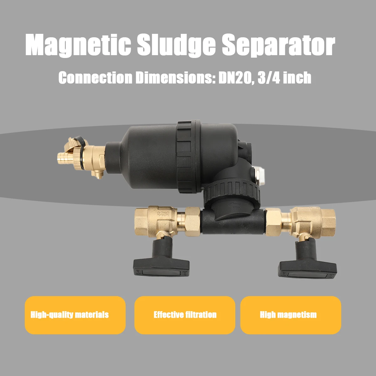 Magnetic Water Heater Filter DN20 Pre-filter Boiler Magnetic Filter For Underfloor Heating Systems