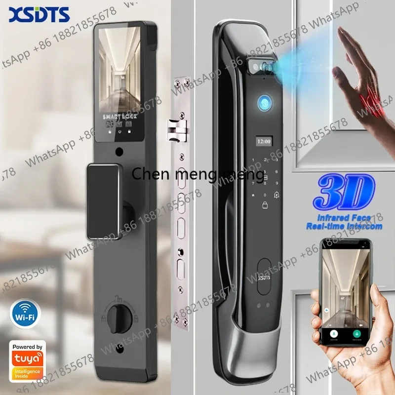 Biometric Infrared 3C Face Real-time intercom Palmar vein Smart Door Lock Fingerprint Password Electronic Key Card APP Unlock