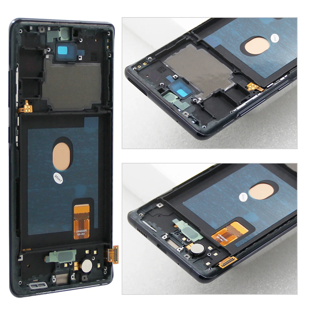 Super AMOLED For Samsung Galaxy S20 Lite S20 Fan Edition LCD Display Digitizer Assembly For S20 FE SM-G780F Screen Replacement