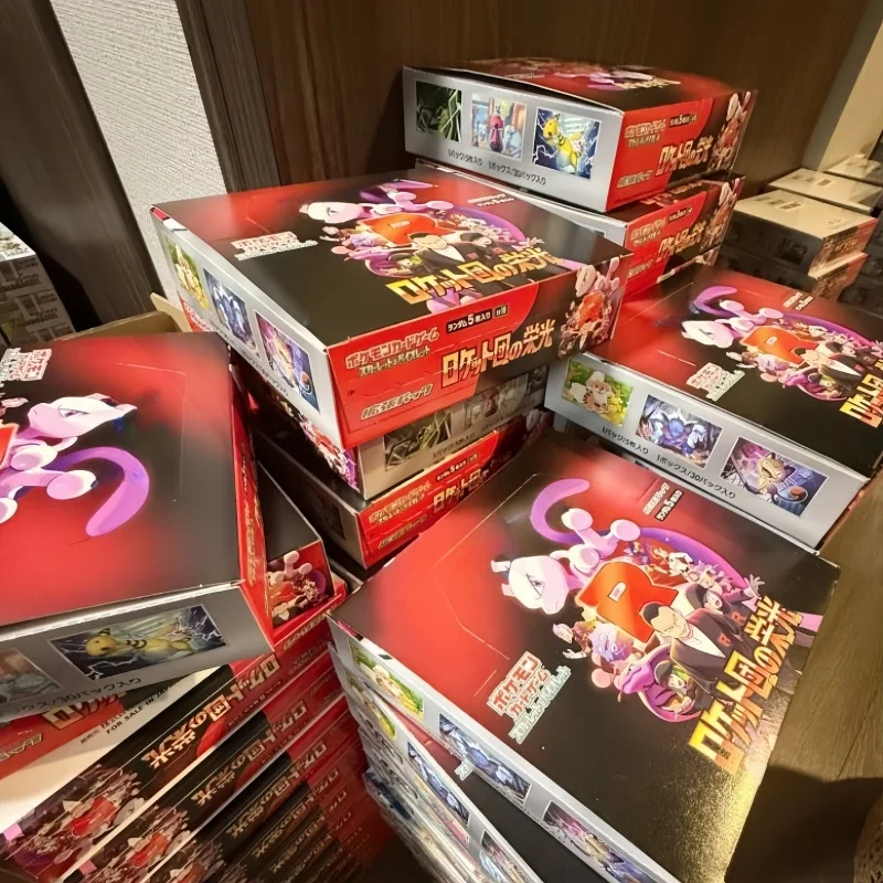 

Горячий новый оригинальный пакет карт Ptcg The Glory Of Team Rocket Scarlet And Violet, второй круглый сбор сменных карт, праздничные подарки