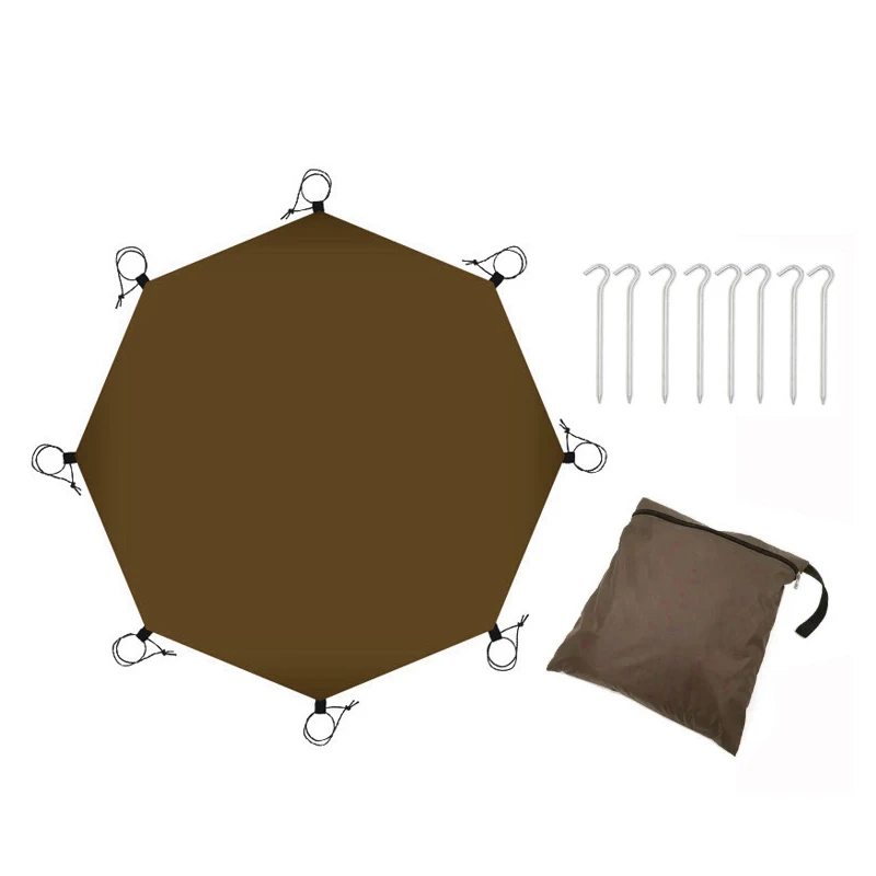 Portable Lightweight Waterproof Multi-purpose Moisture-proof Octagonal Outdoor Tent Bottom Cloth Wear-resistant Floor Picnic Mat