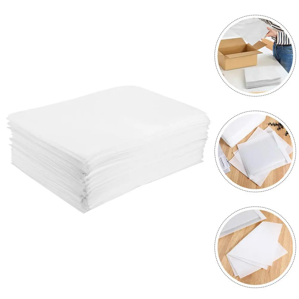 200 Pcs Waterproof Foam Packaging Bags EPE Material Cushioning Moving Shipping Pearl Cotton Bags Plates Glassware