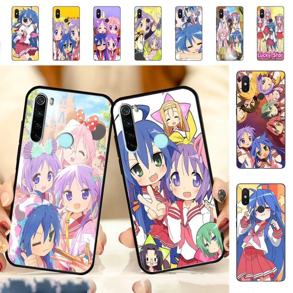 Anime Girl Lucky Star Phone Case For Redmi Note 4 X 5 A 6 7 8 T 9 9S 10 11 11S 11Epro Poco M3 Pro