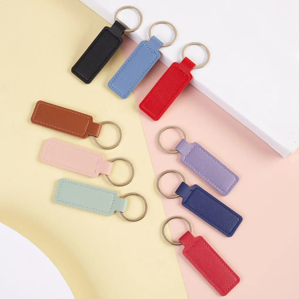 PU Leather Car Keychain Creative Personality Key Bag Pendant Men and Women DIY Stylish Keychain Easy To Motorcycle Keychain