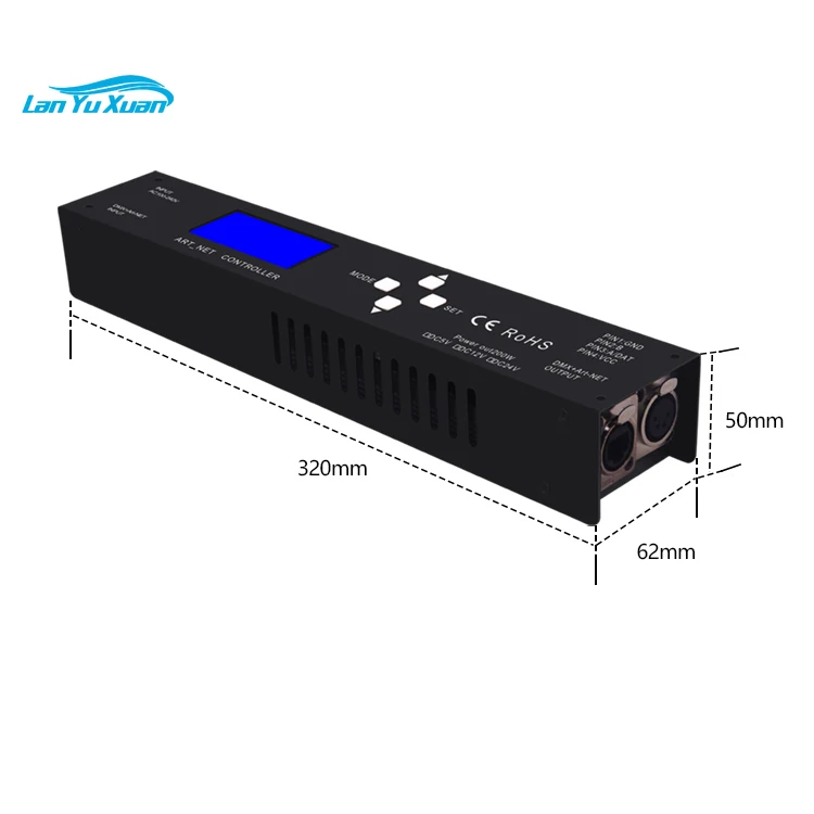 WS2811 UCS1903 Led Strip/ 360 tube light / LED Pixel Bar light Controller 4Univers CL-104PS DC12V 24v RDM Artnet DMX Controller