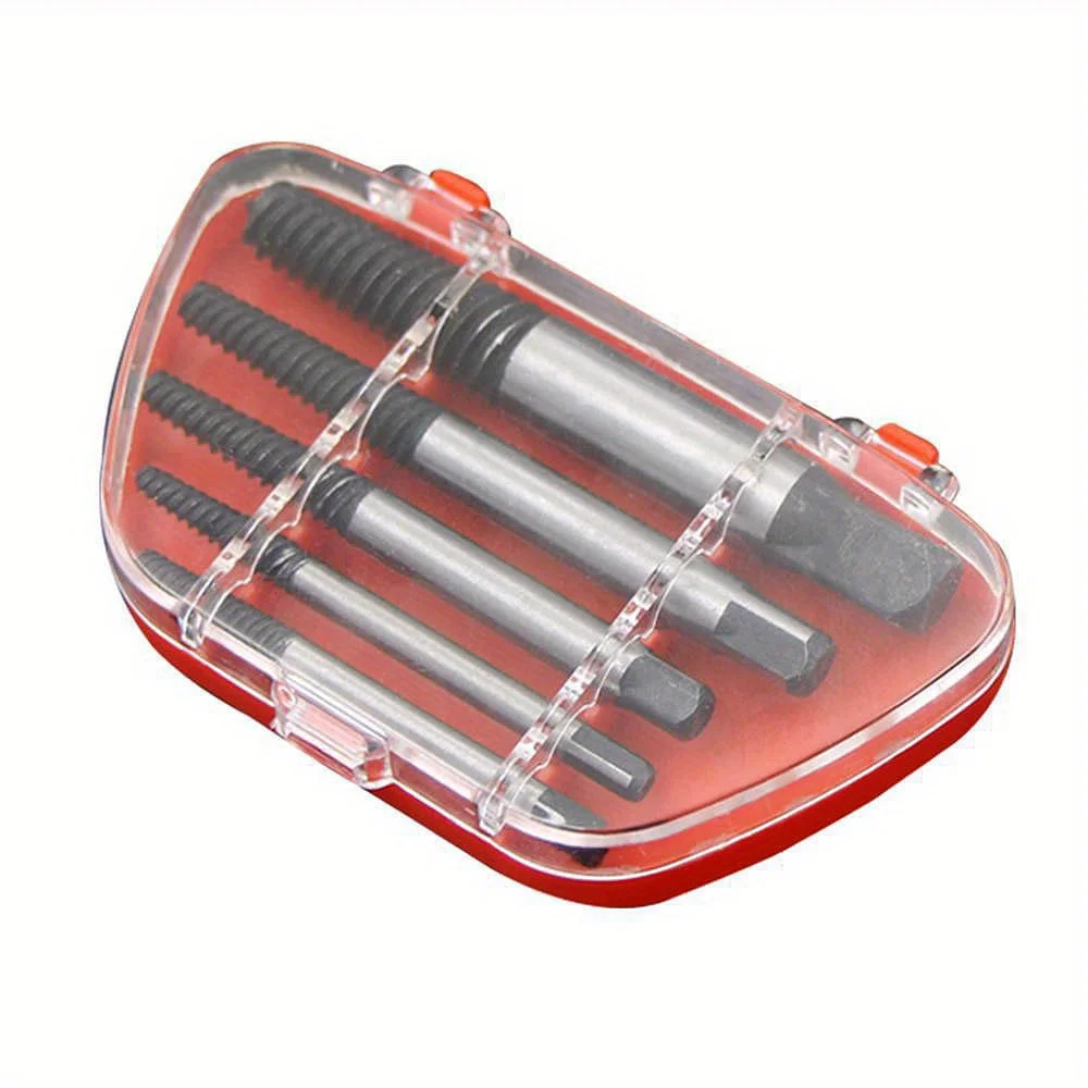 

6pcs Premium Screw Extractor Kit, Easy To Remove Damaged Screws, Bolts And Pipes, Essential Woodworking And DIY Tools