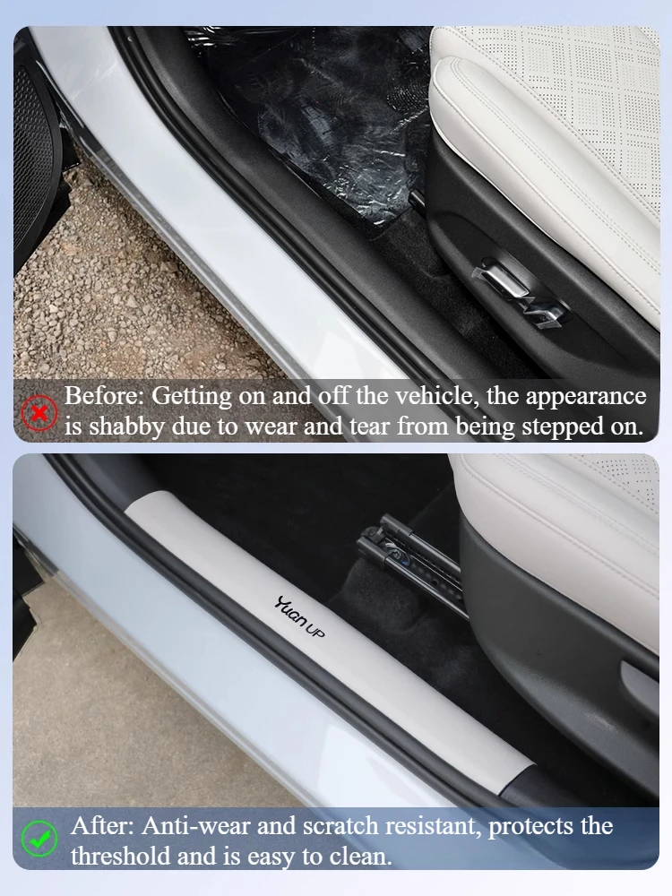 

For BYD ATTO 2 Threshold Strip Anti Scratch Protection Sticker Anti Wear Pedal Door Anti Kick Pad Car Interior Products