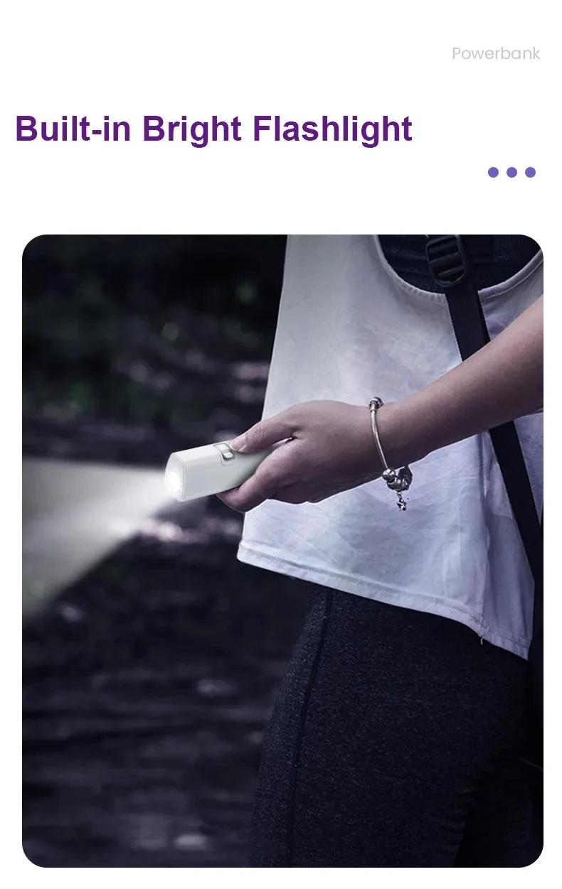 Newest Products Mini Emerg Chargeur 5000mah Power Bank Portable PowerBank for Travel Capsule Battery