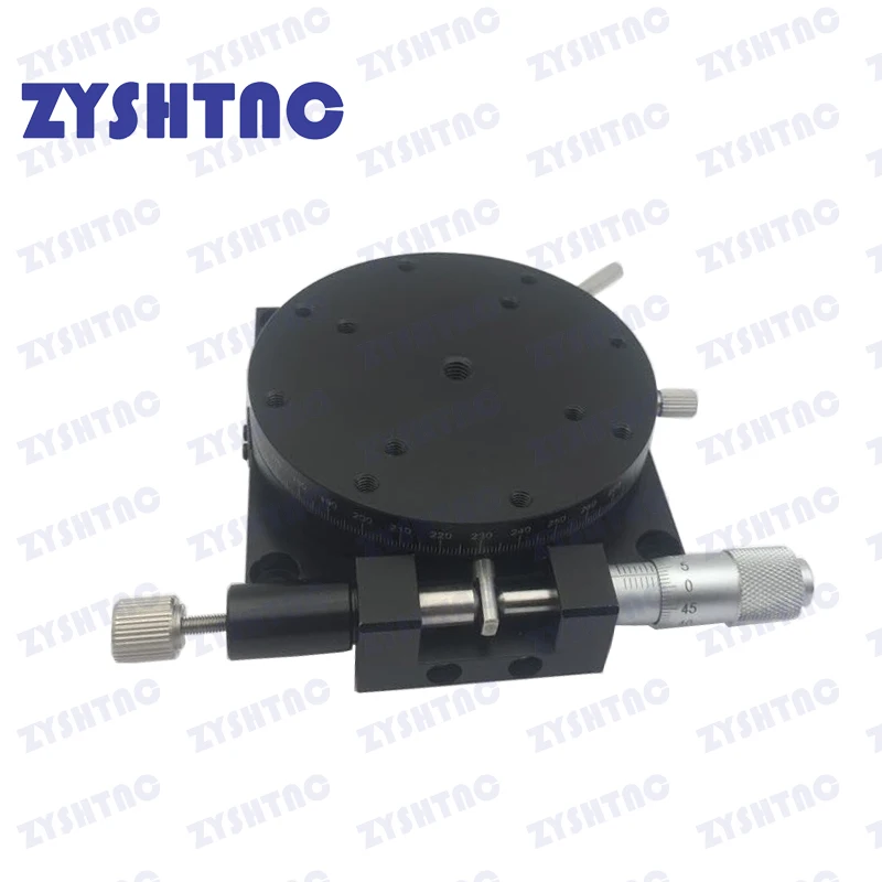 Imagem -05 - Axis 60 mm Rs60-l Rsp60-l Manual de 360 Graus Alta Precisão Ângulo Ajuste Plataforma Óptica Rotativo Slide Micrômetro 40 80 90 r