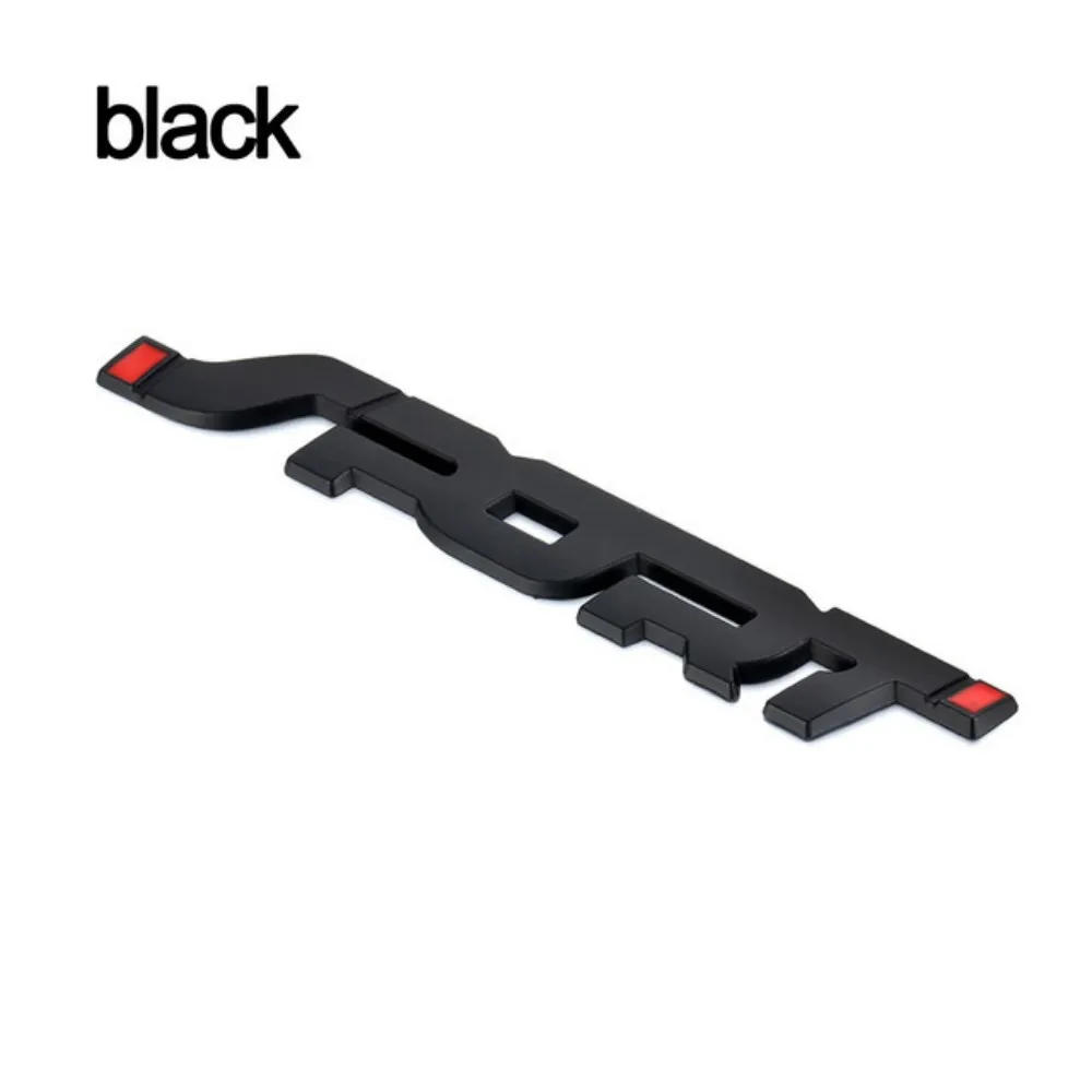 Auto-Aufkleber 3D-Dekor Modisches Styling Metall Chrom Schwarz Auto-Kofferraum Rennsport Wort Buchstaben Logo Emblem Abzeichen Aufkleber – Detail 10