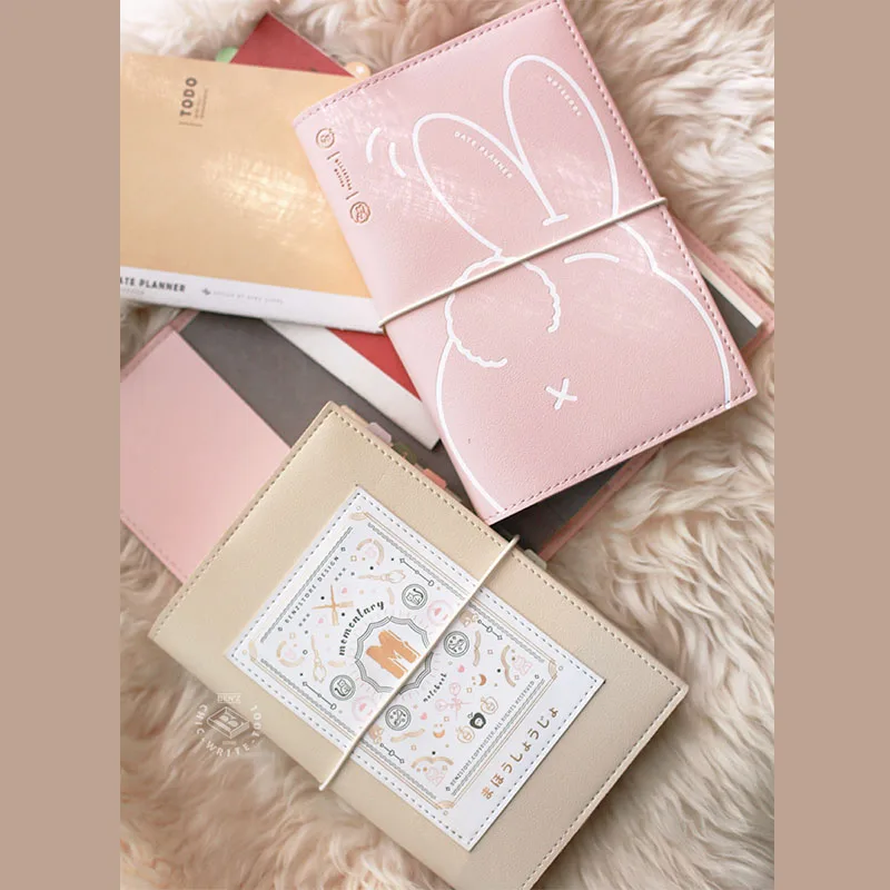 Vintage Strap Timeline Daily Plan Journal Notebook Management Efficiency Agenda Planner Diary Office Stationery 2021