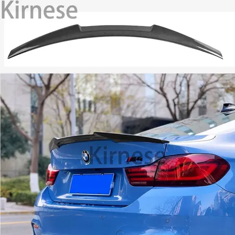 BMW F36 탄소 섬유 및 블랙 스포일러, 4 시리즈 4 도어 그란 쿠페 F36 M4 스타일 스포일러, 2014 업 420i 420d 428i 435i
