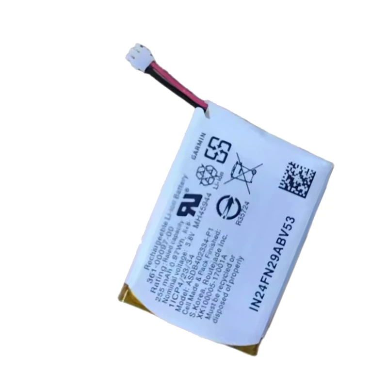 แบตเตอรี่สำหรับนาฬิกาอัจฉริยะ Garmin Fenix5 Fenix 5S Fenix 5 รุ่นใหม่ 361-00097-00 3.8V 255mAh แบตเตอรี่ 361-00097-00