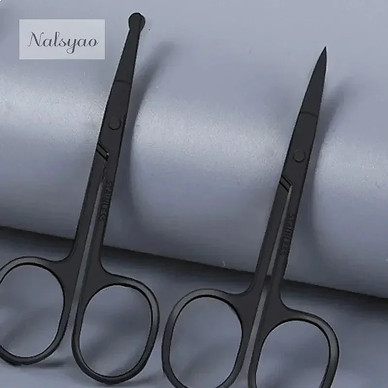 Wholesale Stainless Steel Nose Hair Trimmer Scissors Fine Shears for Ear Eyebrow Facial Hair Removal Grooming