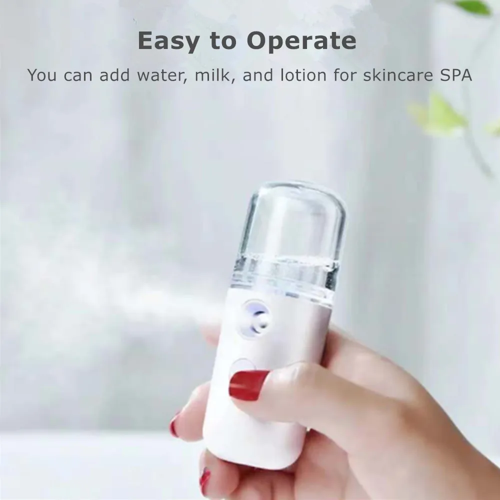 Drahtlose Handheld Mini tragbare Nano Beauty Instrument Gesicht Dampfer Hydrator Sprayer Luftbe feuchter Zerstäuber Inoor Outdoor Frauen