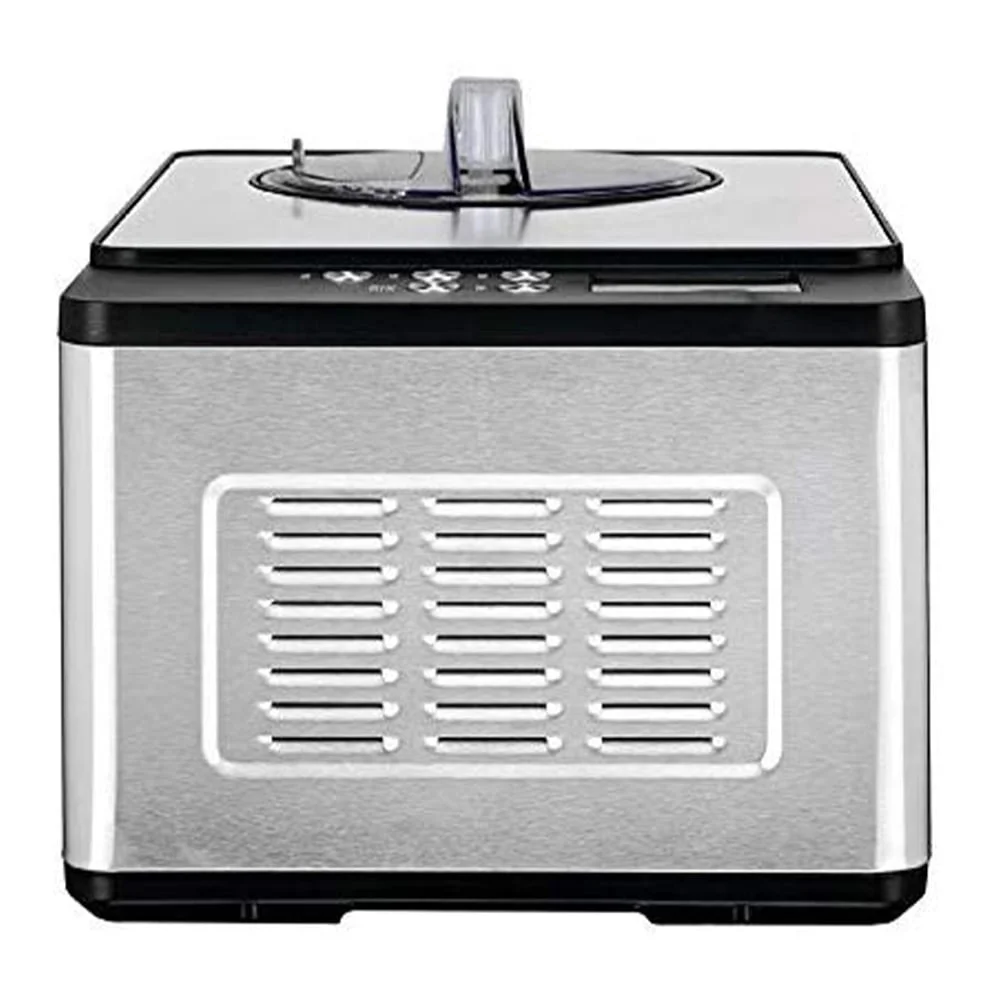 2クォートアイスクリームメーカーヨーグルトインキュベーターステンレススチールボウル内蔵コンプレッサーLCDタイマー制御簡単お手入れ自己完結型